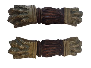 Antiguo accesorio decorativo de latón macizo con pata de león muebles rescatados/arquitectónicos - Imagen 1 de 13