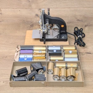 Kingsley M-50 Heißfolienprägemaschine Druck Prägen Monogramm Presse mit Folie - Bild 1 von 9