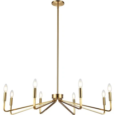 Lámpara de araña Dainolite Lighting CLN-388C-AGB Clayton latón envejecido Foto 1 de 4