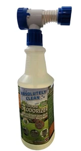 Absolutely Clean Outdoor Deodorizer Odor Eliminator Natural Enzymes Animal Odor - Picture 1 of 3