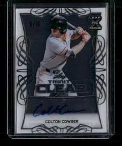2021 Leaf Trinity #CA-CC1 Colton Cowser Clear Autographs Black CJ - Picture 1 of 2