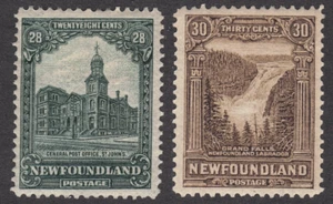 1928 Newfoundland - SC# 158-159 - F-VF-Labrador' Publicity Issue-2 Different-M-H - Picture 1 of 2