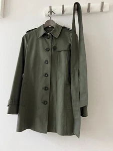 Chaqueta gabardina Hobbs verde oliva Mac cinturón corto UK8 EU36 - Imagen 1 de 14