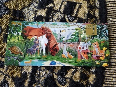 Hoja de estampillas Australia MNH - 1996 mascotas - tarifa E104 incluida Foto 1 de 3