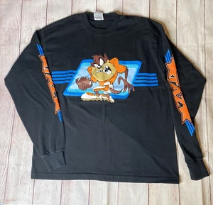 Camisa Taz De Colección Para Hombres Talla L Looney Tunes Diablo Tazmaniano Años 90 Fútbol Gráfico - Imagen 1 de 6