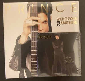 Prince Welcome 2 America GOLD ETCHED LE Vinyl LP + GOLD NUMBERED 45rpm 7” Single - Picture 1 of 5