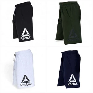 Reebok Big Logo Cotton Active Movement Lifestyle 10" Men's Sport Sweat Shorts - Picture 1 of 21