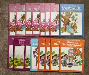16 Vintage Alice In Wonderland Riding Hood Paper Doll Coloring Book, 1971 Uncut - Picture 1 of 9
