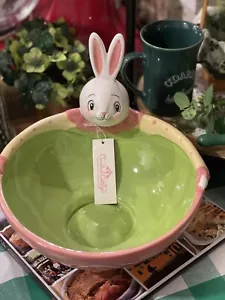 Johanna Parker große Häschen Süßigkeiten/Servierschale Neu mit Etikett Ostern, Frühling - Bild 1 von 6