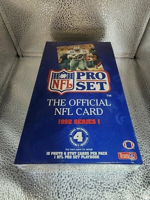 1992 NFL Pro Set Football Box Factory Sealed MINT - Image 1 of 4