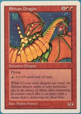 Shivan Dragon 5th Edition PLD Red Rare MAGIC MTG CARD (ID# 226150) ABUGames