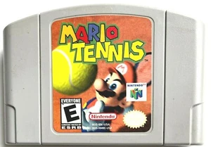 NINTENDO 64 "MARIO TENNIS" AUTHENTIC ORIGINAL VINTAGE N64 GAME CARTRIDGE - Picture 1 of 2