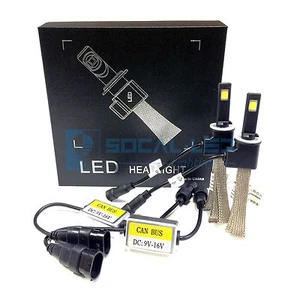 Fanless LED Headlight Kit 880 894 6000K White Canbus Conversion Fog Light Bulbs - Picture 1 of 9