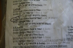 The road master B106 Large Heavy Duty cover for rear seat and tiller - Picture 1 of 3
