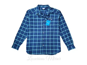 Columbia Herren Cornell Woods Flanell Langarm Aqua Buffalo Karo Hemd XL NEU - Bild 1 von 7