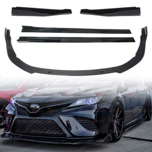 For Toyota Camry 2018-2020 Front Bumper Lip Splitter Side Skirt Rear Body Kit - Picture 1 of 15