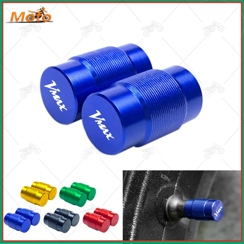 Para YAMAHA VMAX 600 700 1200 1700 Moto CNC Rueda Neumático Válvula Tapa Cubierta Nuevo Foto 1 de 3