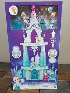 New Hasbro Disney Frozen Little Kingdom Elsa Elsa's Magical Rising Castle - Picture 1 of 11