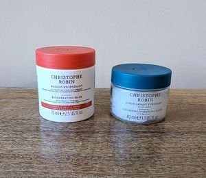 BN Christophe Robin Cleansing Purifying Scrub 40ml + Regenerating Mask 75ml - Picture 1 of 3