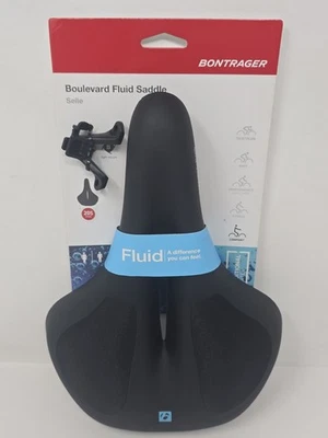 Sillín fluido para bicicleta Bontrager #564880 Boulevard, ancho: 205 mm, negro - nuevo Foto 1 de 4