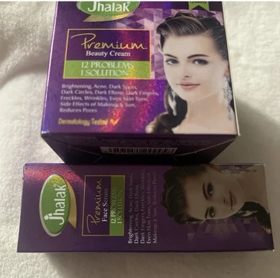 Juego de crema y suero facial Jhalak Premium Foto 1 de 4