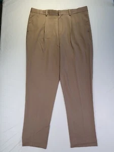 Asos Design Mens Dress Pants 38 X 30 Tapered Flat Front Tan - Picture 1 of 14