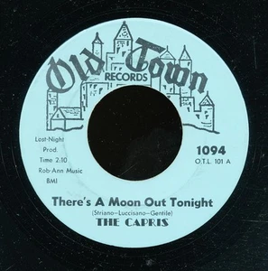 45bs-R&B vocal group-OLD TOWN 1094-The Capris - Imagen 1 de 2