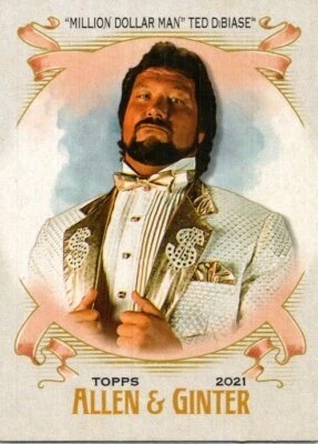 2021 Topps Heritage WWE #AG-15 "Million Dollar Man" Ted DiBiase Allen & Ginter - Image 1 of 2