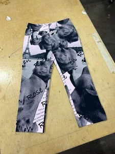Rare Vintage Chiara D’este Made Italy Capri Rose Pink Graphic Pants Sz 42 - Picture 1 of 9