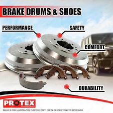 Protex Rear Brake Drums + Shoes for Holden Rodeo TF Series 3.2L V6 4x2 All 4x4