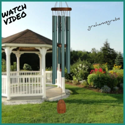 WOODSTOCK CHIMES PACHELBEL CANON WIND CHIME GREEN PCCG FREE SHIPPING - Image 1 of 4