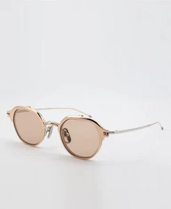 Gafas de sol Thom Browne TBS 812 en titanio dorado y plateado - totalmente nuevas - PVP £810 - Imagen 1 de 18
