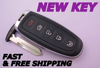 NEW OEM LINCOLN smart keyless remote fob transmitter M3N5WY8609+NEW KEY INSERT - Image 1 of 3