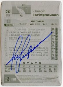 2005 Topps Total Press Plates Black Back #247 Jason Isringhausen Auto Autograph 