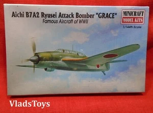 Minicraft 1/144 Aichi B7A2 Ryusei Attack Bomber ""Grace"" IJNAS SECONDA GUERRA MONDIALE sigillato #14436 - Foto 1 di 6