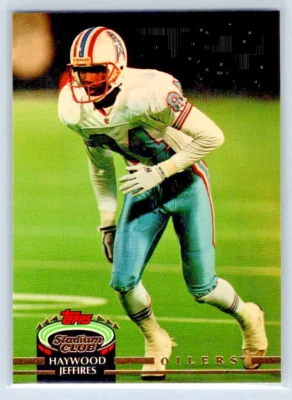 1992 Topps Stadium Club - Haywood Jeffires - Houston Oilers - Base - #373 - Image 1 of 2