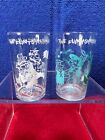 Vintage Pair of 1964 Flintstones Promo Juice Jelly Jar Glasses By Welch's XX 20