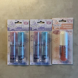 Make Me Up Roll On Lip Gloss MOODY MELON & STRAWBERRY SUNSET a LOT - Picture 1 of 6
