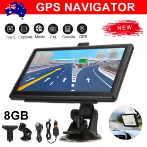 7'' Inch Portable Truck Car GPS Navigation Lifetime Free AU Map Updates Sat Nav - Picture 1 of 12