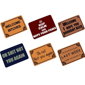 Funny Letters Welcome Home Entrance Floor Rug Non-slip Carpet Door Mat For Fun - Picture 1 of 16