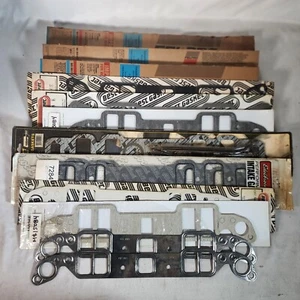 Oldsmobile Intake Manifold Gasket Lot - Metal, Rubber ++ 404 V8, 90314-2, LS8999 - Picture 1 of 5