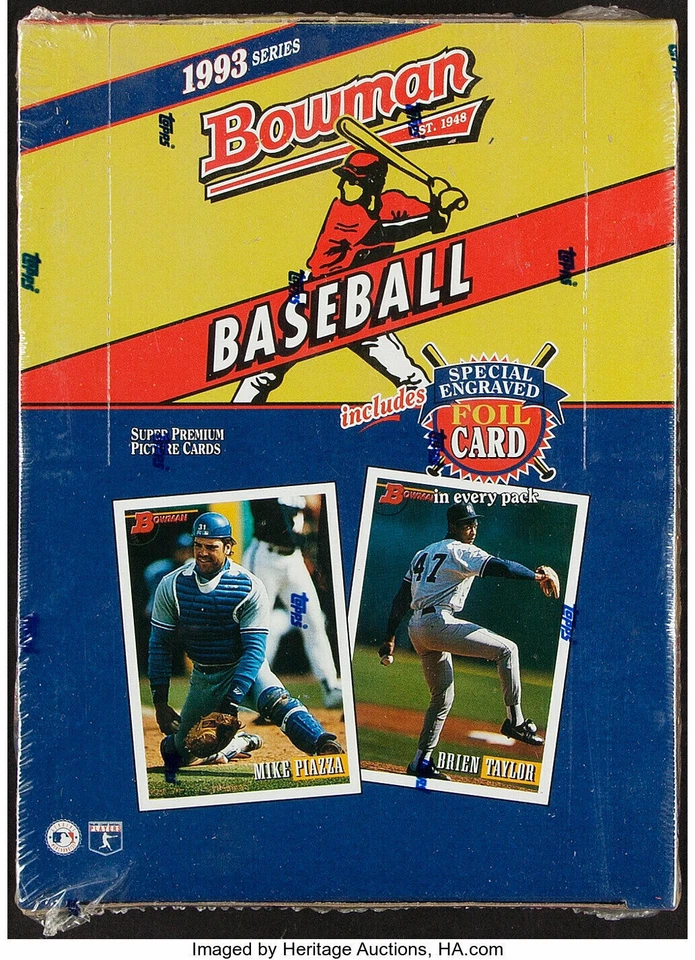 1993 Bowman Baseball Factory Hobby Box (Derek Jeter RC & Foils)