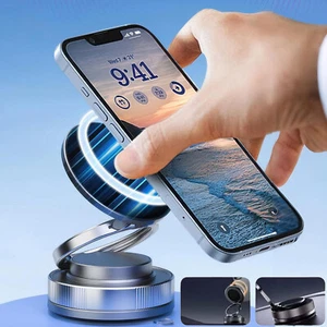 Supporto Telefono Magnetico Aspirapolvere 360° Pieghevole Multiangolo Supporto Regolabile per Auto - Foto 1 di 16