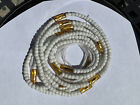 Handgefertigte afrikanische Taille Perlen aus Ghana - Binden Baumwolle Taillenkette Körperschmuck