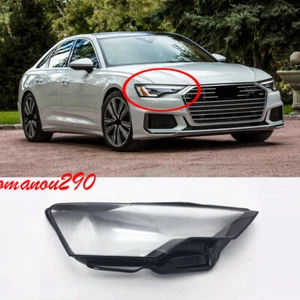 For Audi 2019-2023 A6 S6 Sedan Right Front Front Headlamp Lens Lenses Cover 1pcs - Picture 1 of 6