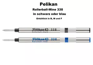 PELIKAN Tintenroller-Mine 338 in B, M oder F Großraummine in schwarz oder blau - Bild 1 von 15