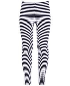 MSRP $16 Epic Threads Big Girls Striped Leggings, Navy Stripe Size Large - Picture 1 of 1