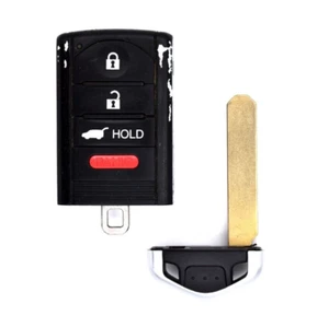 OEM KR5434760 Acura RDX Keyless Entry Remote Smart Key Fob Uncut Insert Driver 2 - Picture 1 of 2