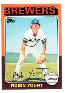 Robin Yount - 2010 Topps THE CARDS YOUR MOM THREW OUT 1975 Topps #223 REPRINT