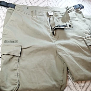 Gymshark Rest Day Woven Cargo Hose Grün Herren Größe 3XL PA006 - Bild 1 von 14